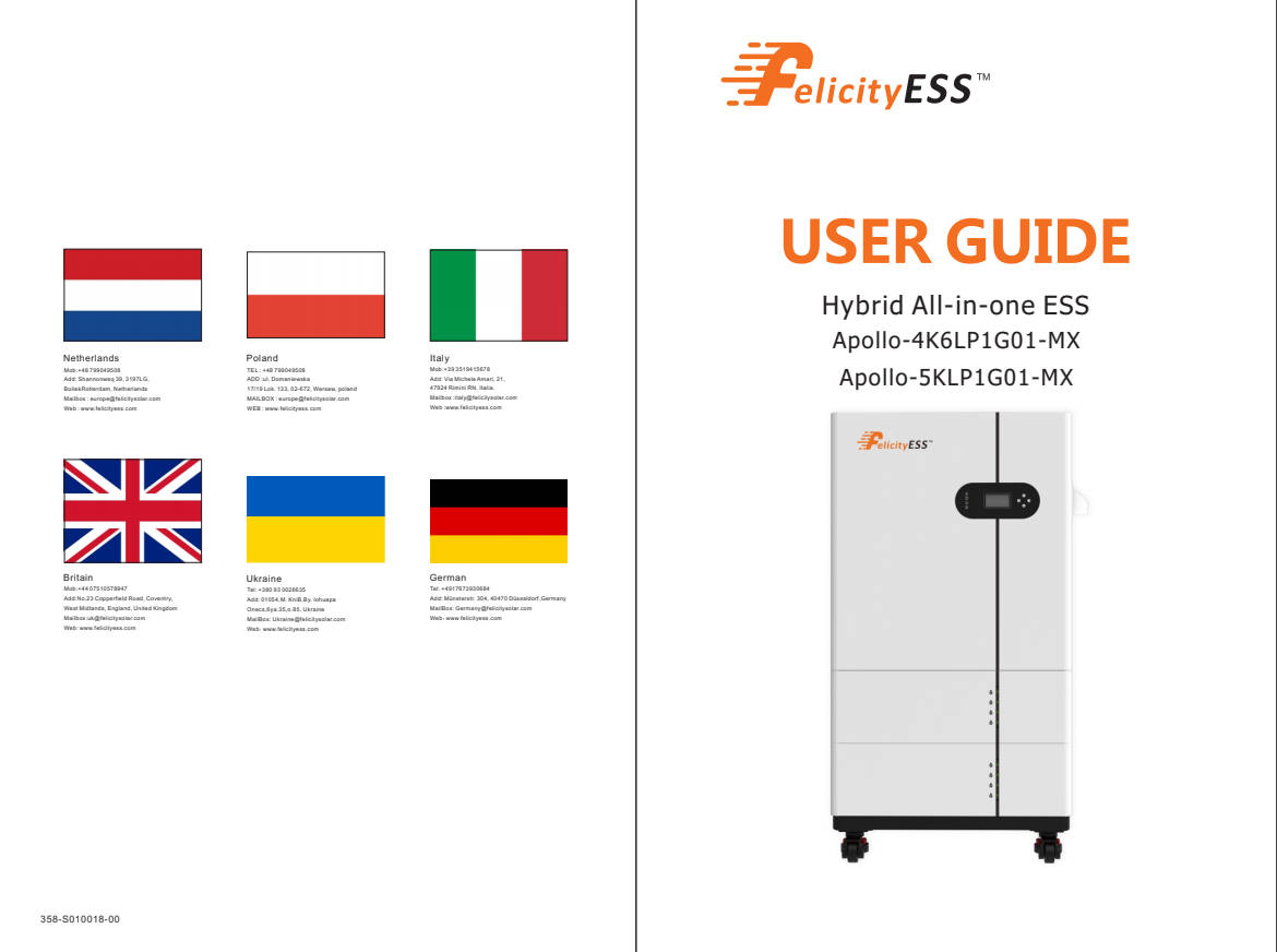 Apollo-5KLP1G01 All-in-one ESS User Guide